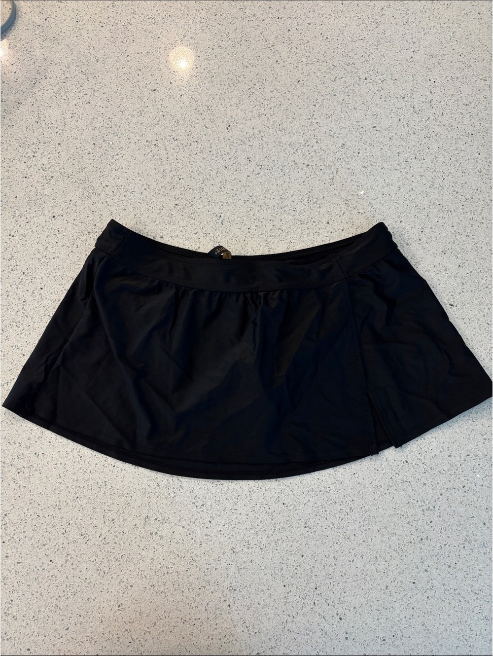 Women's Black Swim Skirt with Built-In Short